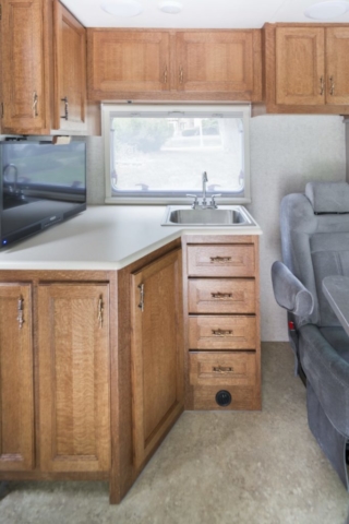 Custom RV Kitchen Cabinets