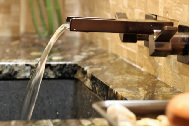 bathroom waterfall faucet