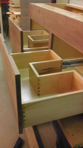 Custom U-shaped Vanity Drawer