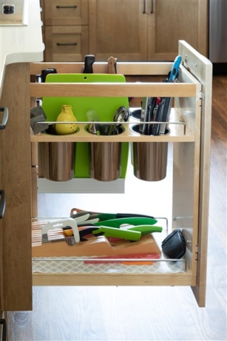 custom pull out kitchen drawer storage